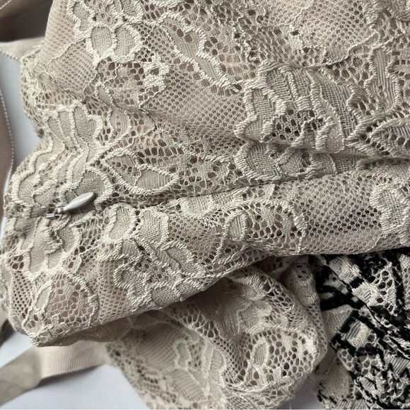 Free People Flocked Lace Dress Fit and Flare Sleeveless Small - Picture 8 of 15